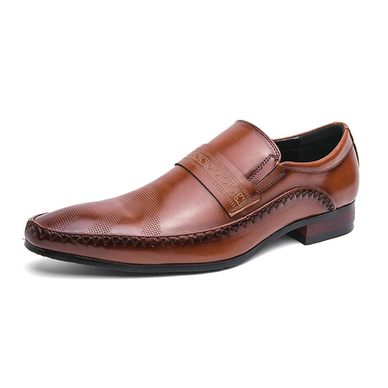 Men's Fashionable Leather Dress Shoes – Classic Formal Footwear for Office & Events