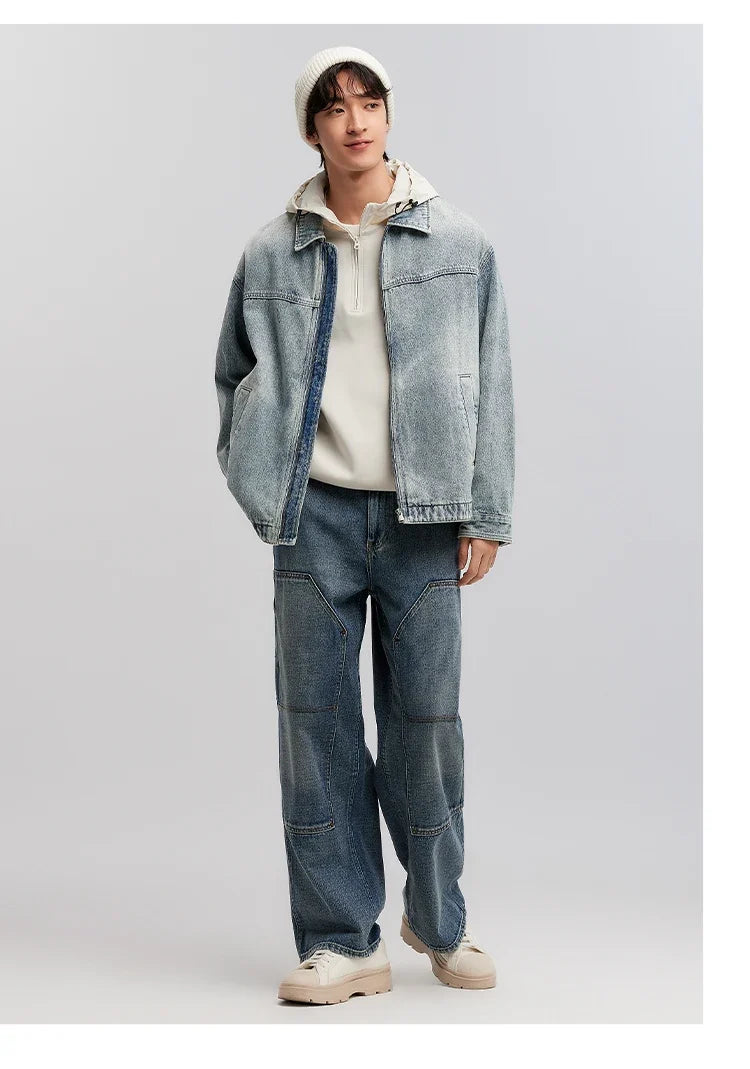 Jacket Men Vintage Denim Jacket Clothes 2025 New Spring Top Fashionable Trendy Versatile Denim Jacket
