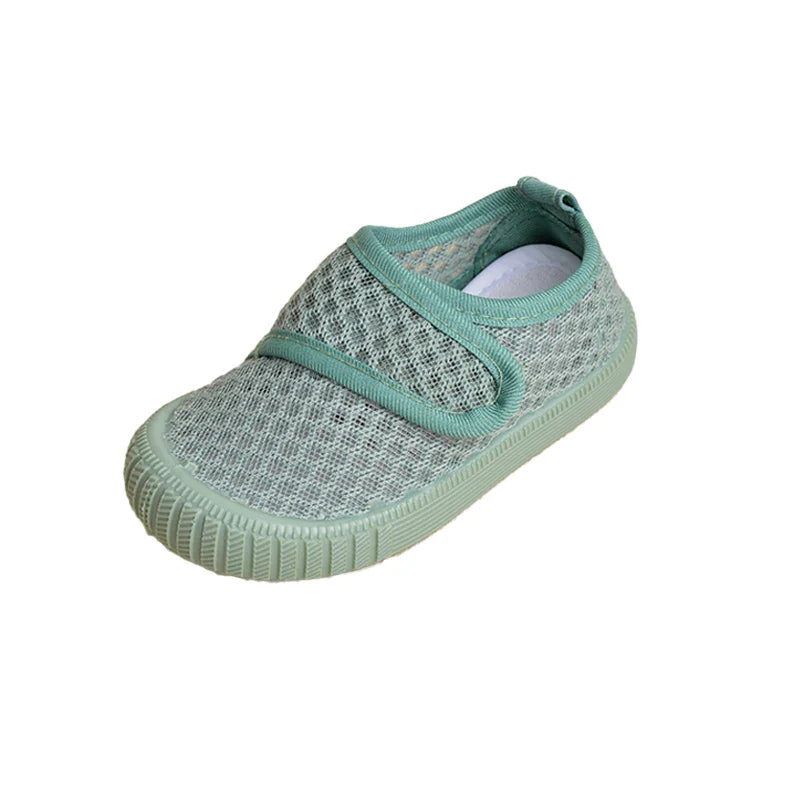 Light Colored Kids Mesh Flat Sneakers  Spring Summer Toddlers Daily Breathable Soft Durable Outdoor  Shoes EY8237