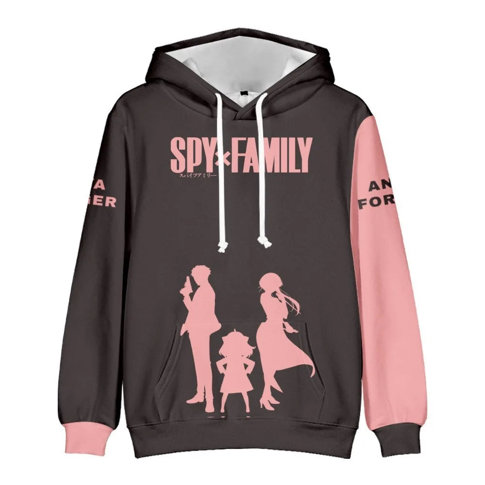 Spy x Family Anime Hoodie - Anya Forger Graphic Sweatshirt for Adults & Kids, Unisex Fall/Winter Wear