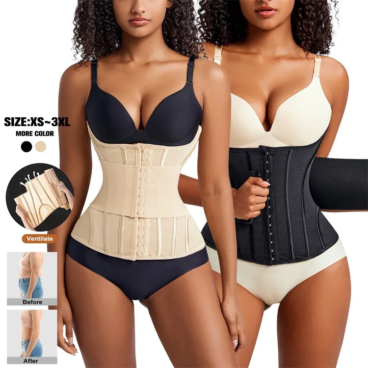 MiiOW Waist Trainer Corset Women Binders Shaper Tummy Wrap Body Shapewear Slimming Belt Flat Belly Workout Women Shaper Slimming