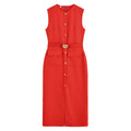 2025 Womens Dresses Black Office Long Dresses for Women Spring Sleeveless Midi Dress Woman Belt Button Women's Dress Vest