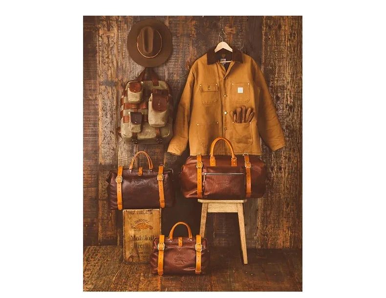Vintage Heavyweight Michigan Chore Jackets Multi-Pocket Canvas Hunting Coat for Men's Spring Loose Lapel Collar Outwear