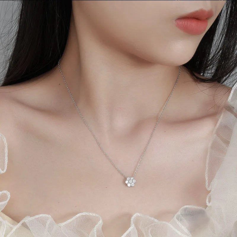 Flower GRA Certified Full 1.5/2.5/3mm D Color Moissanite Bracelet for Woman Men Silver 925 Diamond Hand Link Bracelets Gift