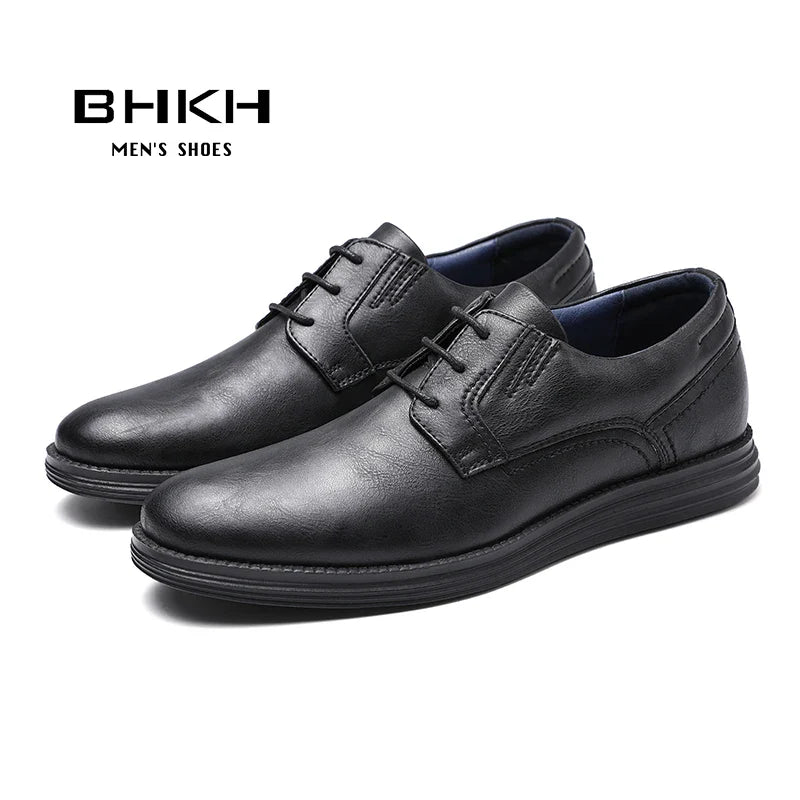 Male Sneakers Autumn/Winter traf Leather Men Casual Shoes Business Work Office Lace-up Dress shoes For Men Size47