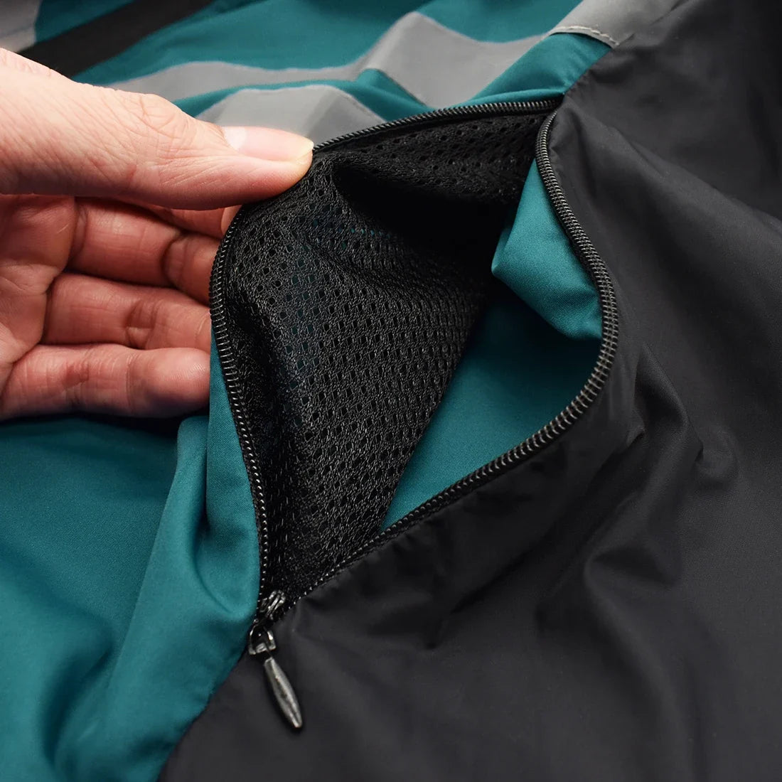 Windproof Cycling Jacket MTB Bike Jersey Outdoor Sport Cycling Windbreaker Rainproof Reflective Bike Clothing Navy Blue