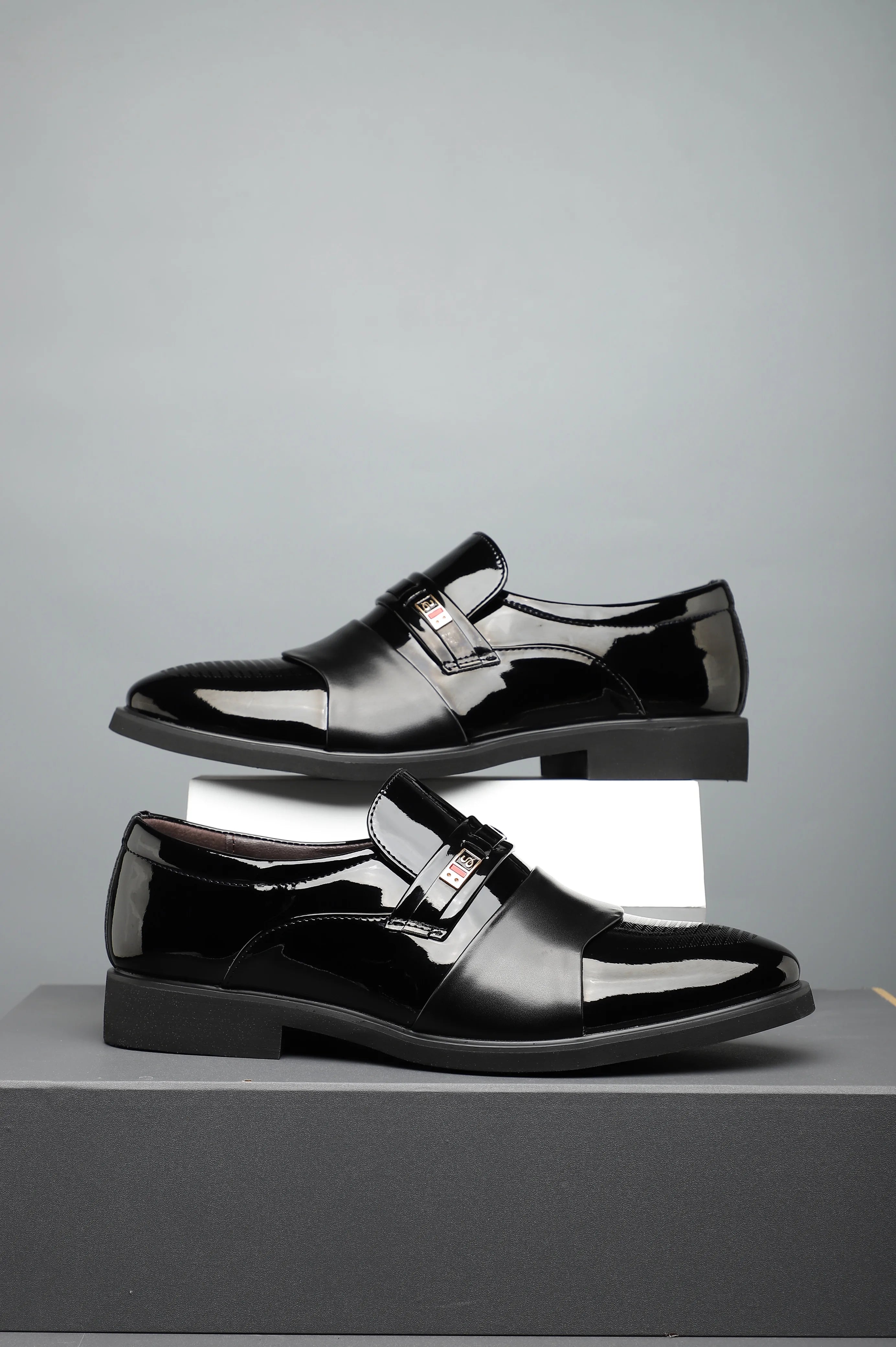 New men's formal leather Shoes Casual business non slip footwear Fashion minimalist work shoes Comfortable male