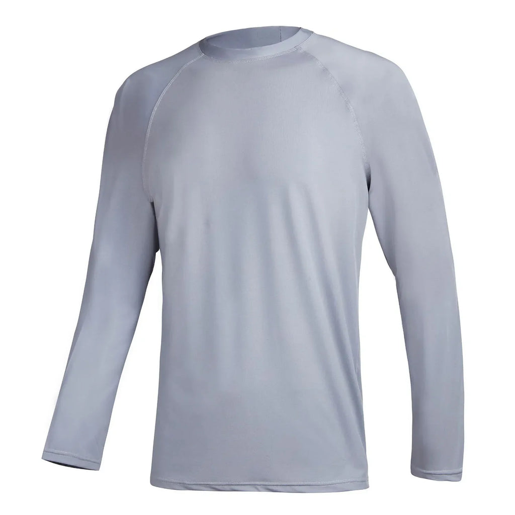 Men's Long Sleeve Swim Shirts Rashguard UPF 50+ UV Sun Protection Shirt Athletic Workout Running Hiking T-Shirt Swimwear