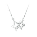 2024 New Solid 925 Sterling Silver Connected Star/Heart/Cat Pendant Necklace for Women Valentine's Day Gift Fine Jewelry