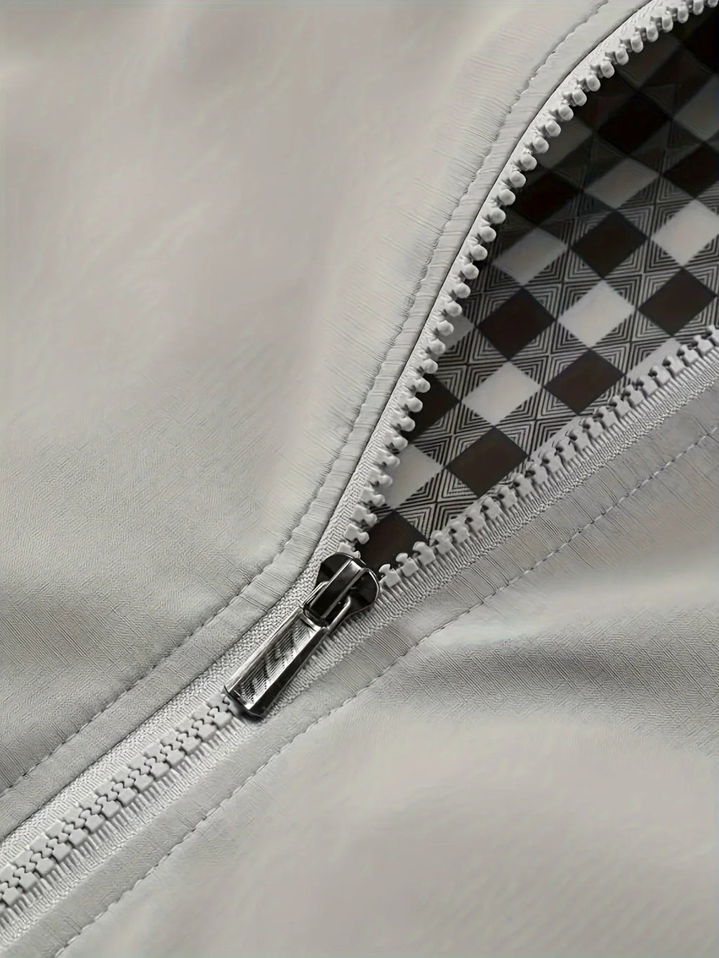 Men's Plus-Size Jacket, Casual Plus-Size Coat, Thin Spring and Autumn Jacket with Stand Collar Design, Suitable for Sports, Walking, Office, Shopping, Business Casual Men's Plus-Size Jacket