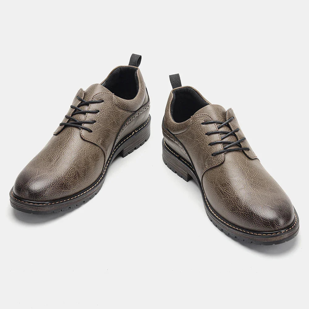 Men Shoes Brand 2026 Fashion Comfortable Leather Shoes Men