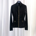 New Version Gold Zipper Slimming Jacket Yoga Stand Collar Coat Slim Fit Quick-Dry Sports Thin Twilight Rose Gold Summer