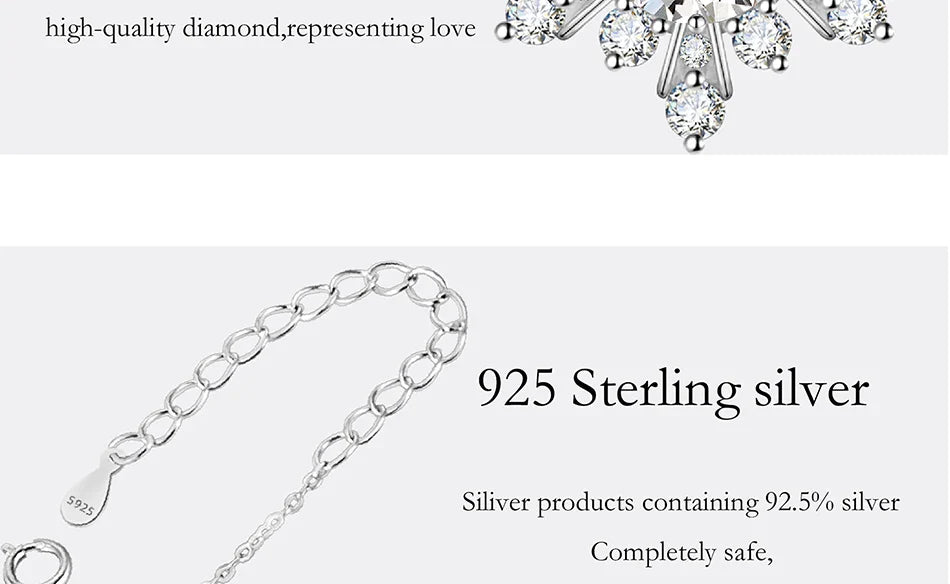 1CT moissanite necklace for women S925 pure silver snowflake design laboratory diamond pendant luxury party jewelry