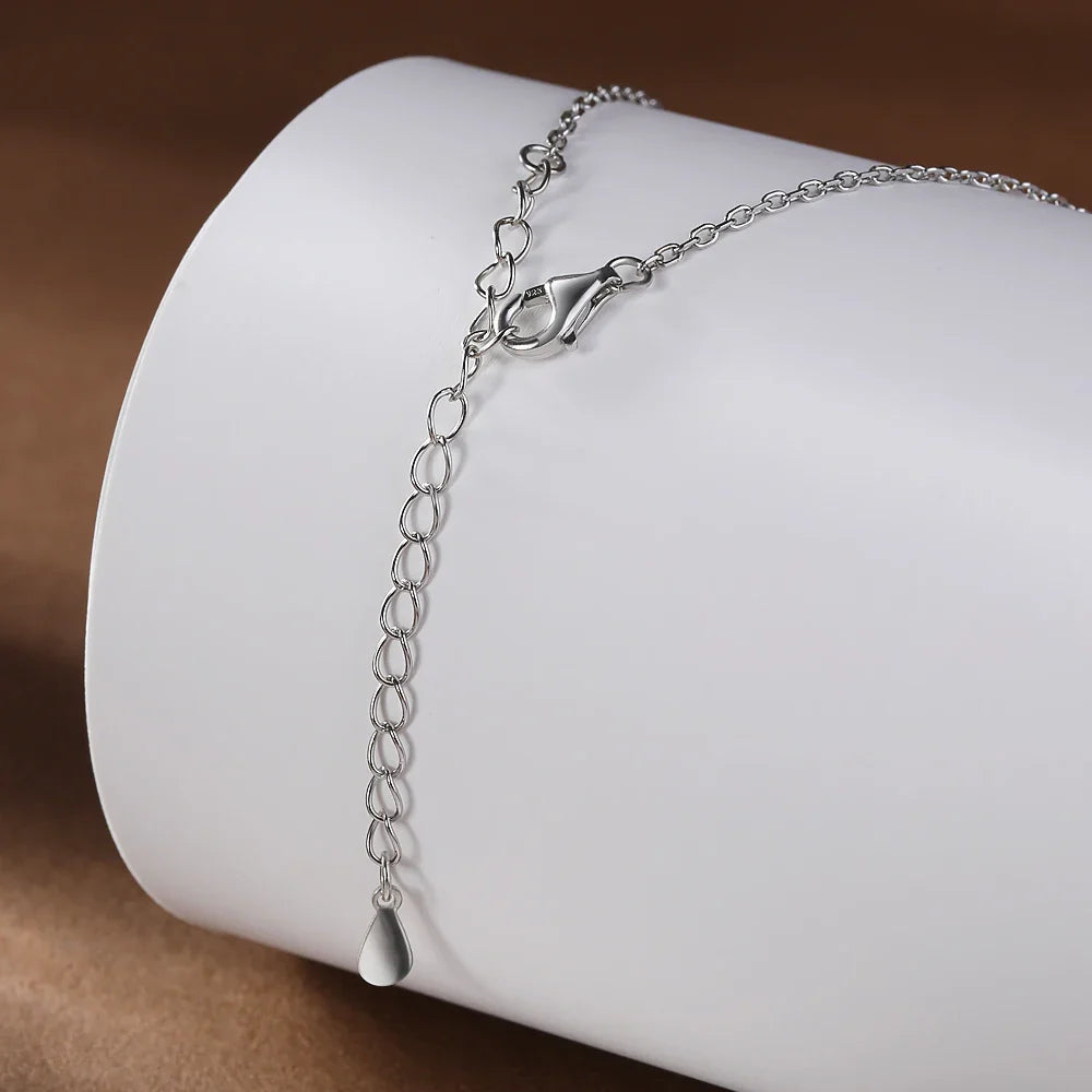 11.5carat Waterdrop All Moissanite Pendant Neclace with Certificates 925 Silver Pear Cut Diamond Long Tassel Neckchain for Women