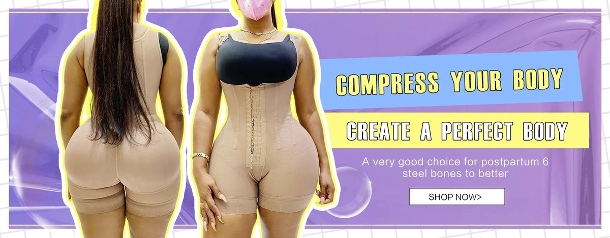 New Triangle Body Shaper Flat Belly Reductive Shapewear Bodysuits with Bra Tummy Control Slimming Sheath Liposuction Surgery