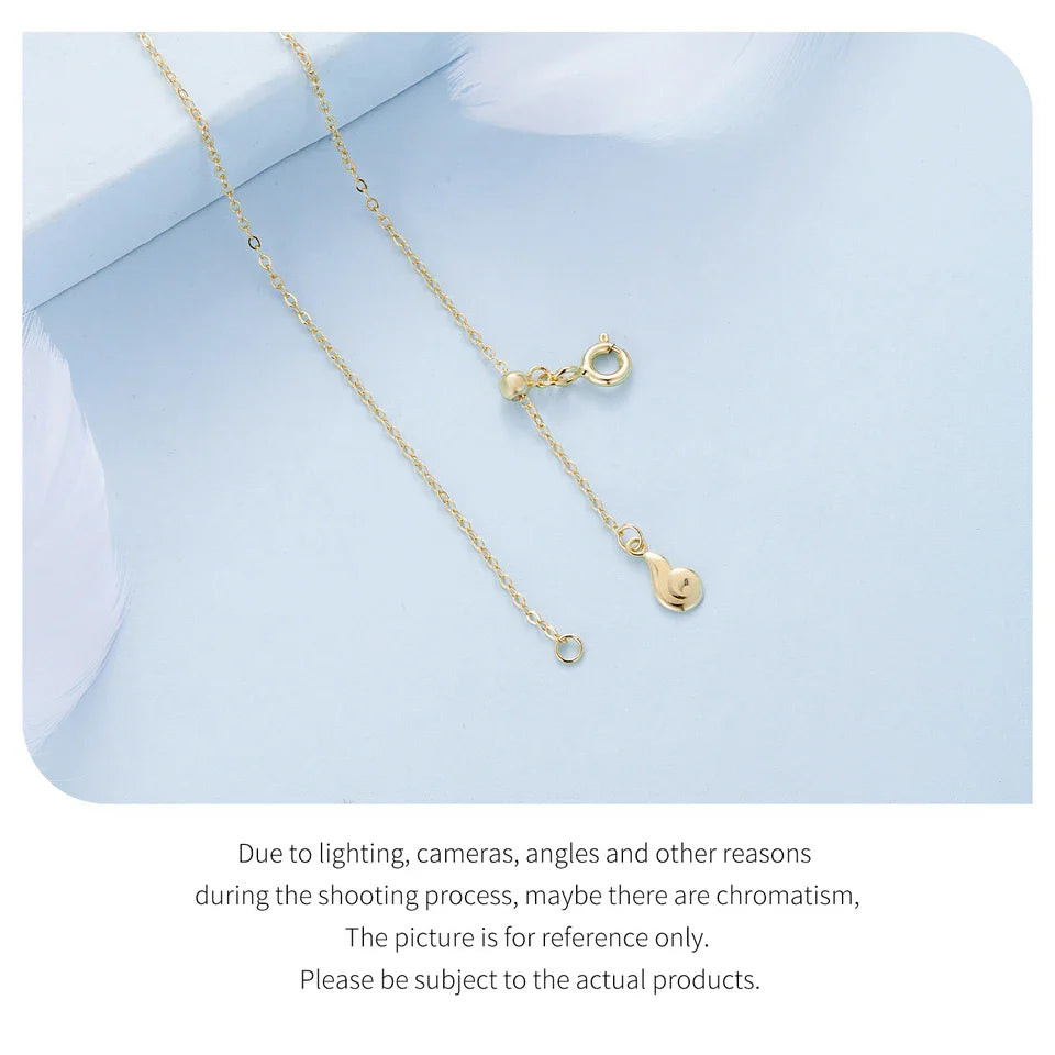 925 Sterling Silver Romantic Heart Pendant Necklace for Women Gold Double Layer Choker Female Fine Jewelry Anniversary