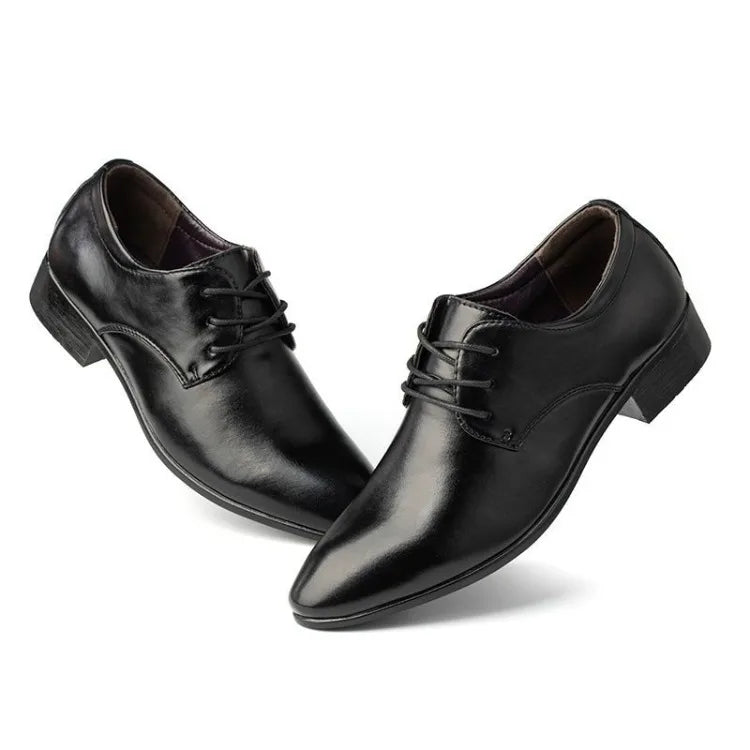 Men's Red Patent Leather Wedding Groomsmen Shoes Low Block Heel Business Formal Dress Shoes Trendy Casual Footwear