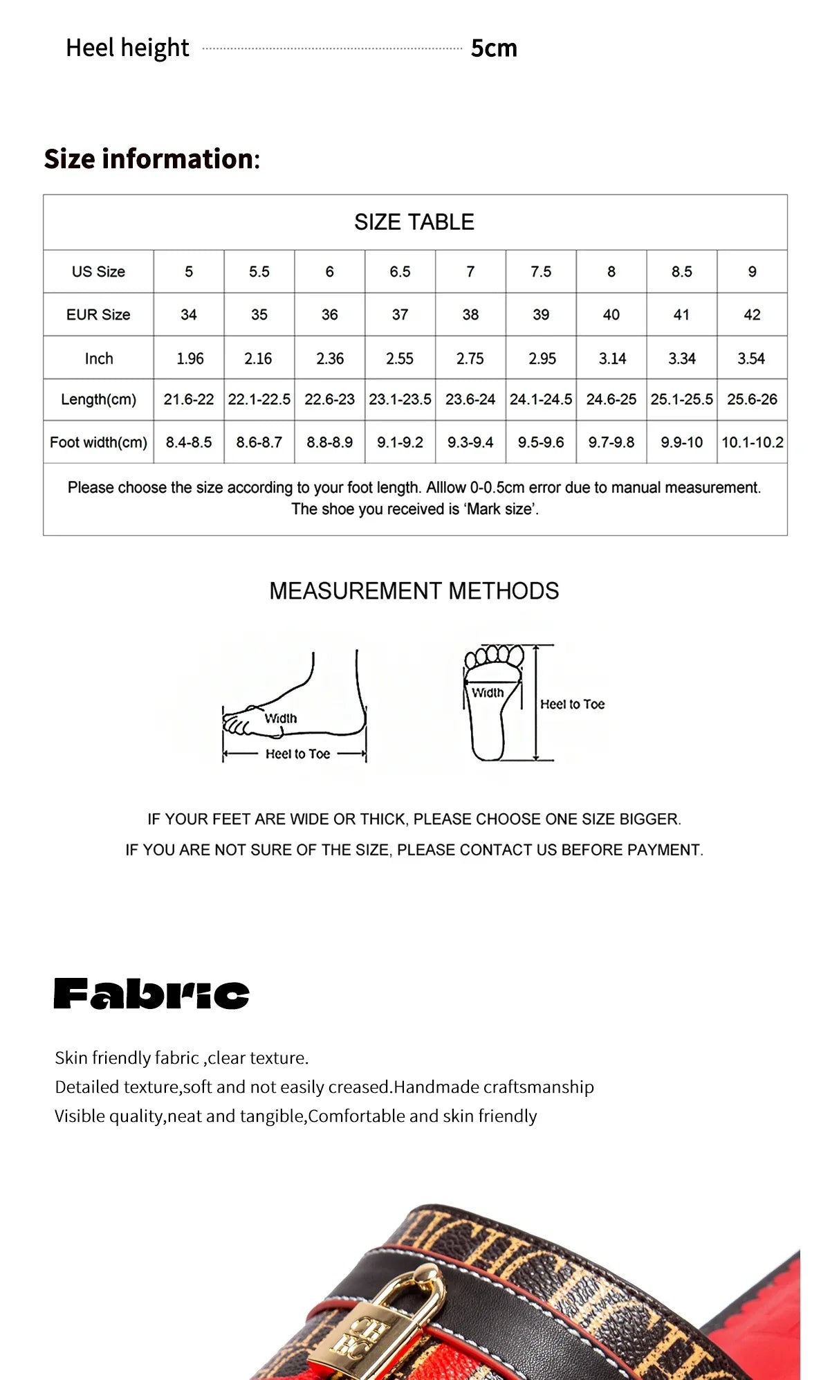 Woman's Heels Sandals Low Block Chunky Slide Sandals Slip on Comfortable Casual Pumps Shoes 5cm