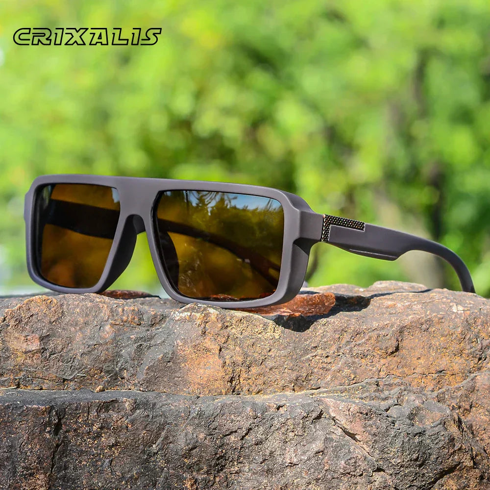 Classic Square Polarized Sunglasses for Men Women Fashion Sports Sunglasses Male Vintage Outdoor Driving Fishing Shades
