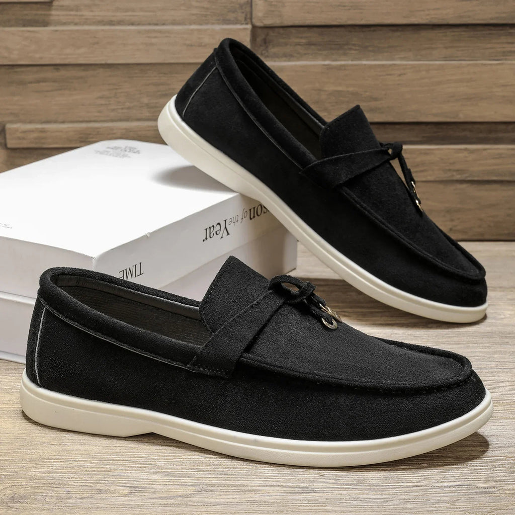 Men’s Suede Casual Loafers – Slip-On Soft Sole Shoes for Everyday Comfort