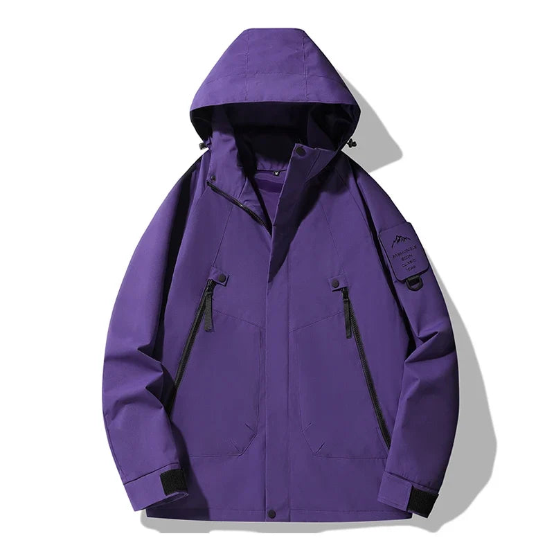 Women's Men's Waterproof Jacket Climbing Hiking Camping Trekking Windbreaker Unisex Outdoor Windproof Rain Coat Antifouling