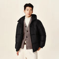 Down Jacket Men 2024 Winter New Thermal Three-Proof Couple Hooded Outerwear Solid Color Versatile Down Jacket