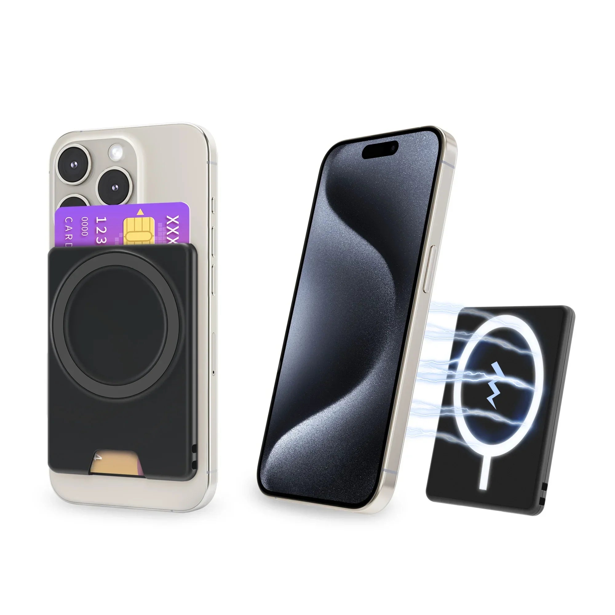 For Magsafe Wallet Card Holder Magnetic Case Ultrathin For iPhone 17 16 Pro Max 15 14 Strong Adsorption Magnet Slot Card Holder