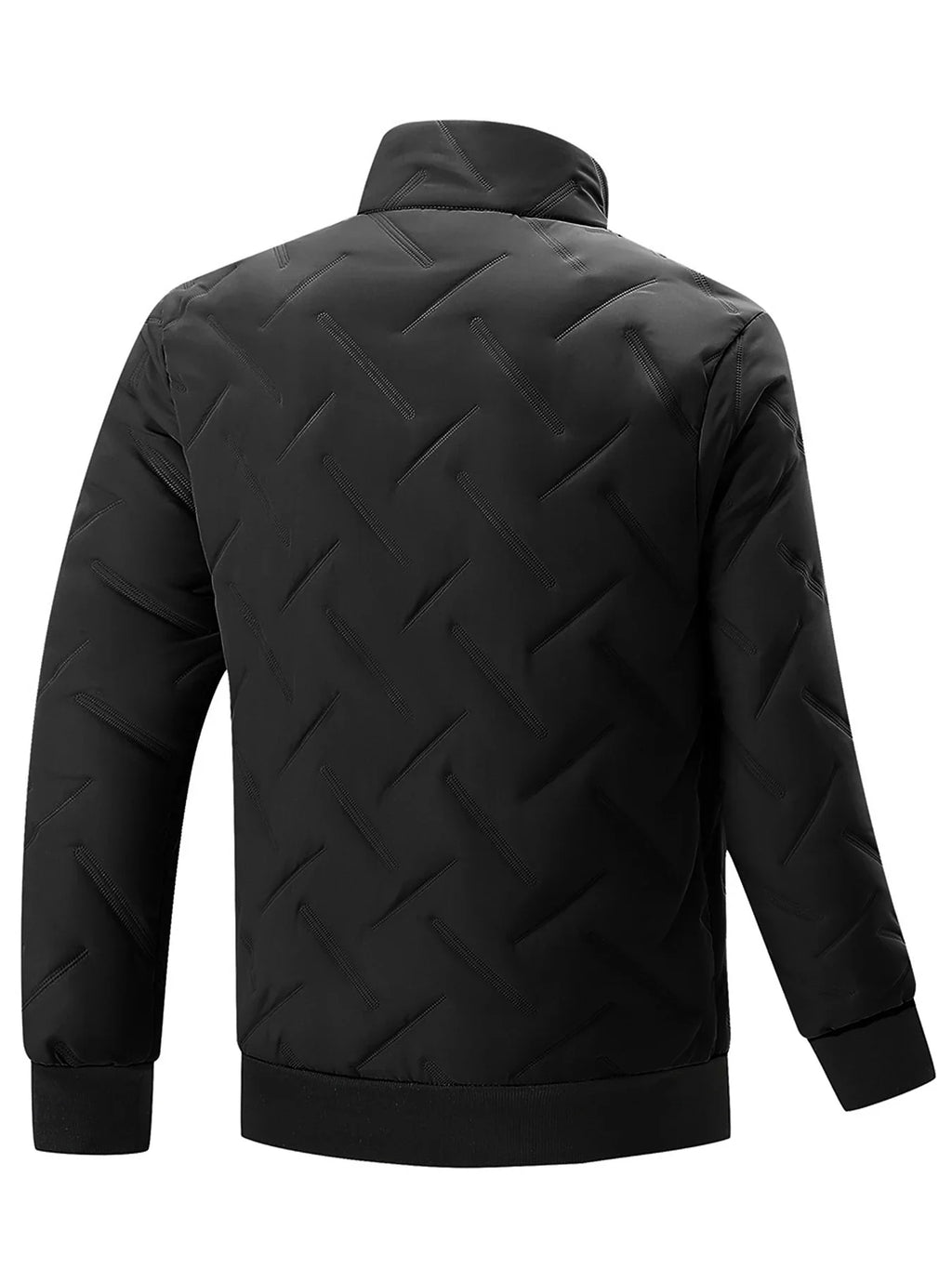 Men's Casual Stand-Up Collar Winter Jacket, Autumn and Winter Style Coat, Windproof, Cold-Proof, and Warm Top