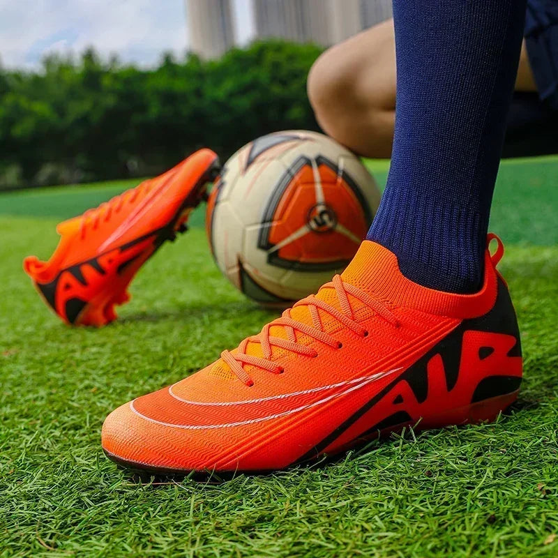 Men Soccer Shoes Unisex Football Boots Non-Slip Grass Outdoor Sports Shoes Breathable Training Sport Ultralight Drop Shipping