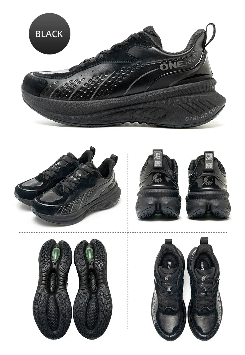 Winter Training Running Shoes for Men Sport Shoes Leather Warm Wear-resistant Female Jogging Shoes Walking Sneakers