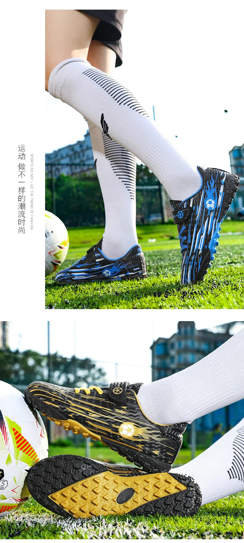 New Kids Professional Soccer Shoes TF Indoor Men Football Field Boots Original Football Shoes Society Cleats Grass Training Fast