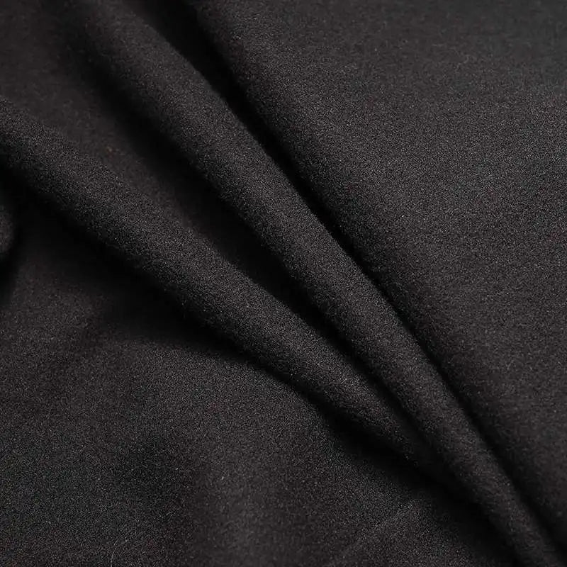 Fashion Men Cloak Coats Lapel Solid Color One Button Cape Trench Streetwear 2023 Casual Male Overcoats Ponchose S-5XL