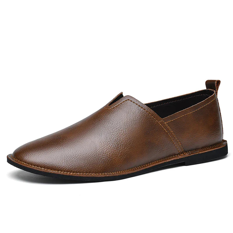 Large Men'S Soft Soled Retro Casual Loafers Comfortable And Non Slip Designed Purely By Hand For Casual Business Shoes 38-47