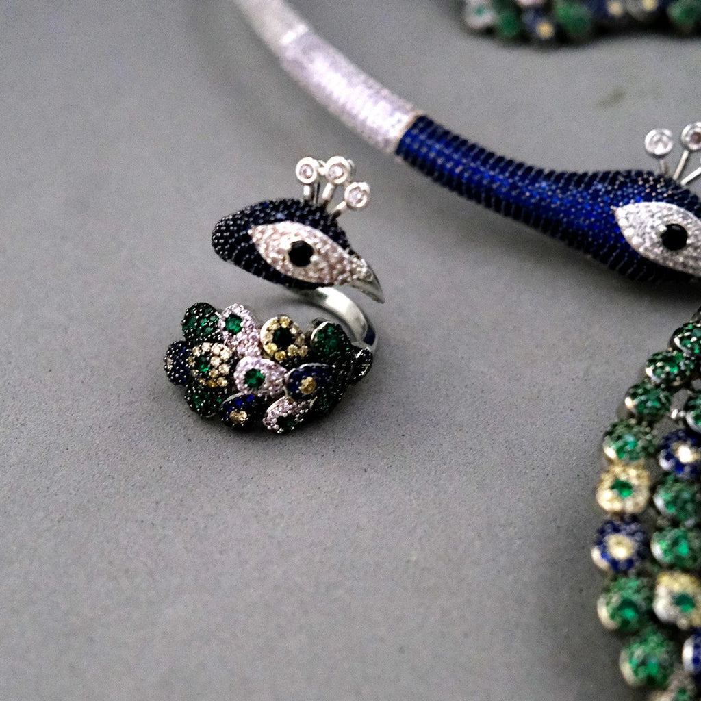 Trendy Fashion4 PCS Luxury Waterdrop Indian Jewelry Sets For Women Wedding Party Indian Dubai Bridal jewelry Set