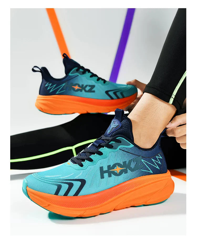 Carbon Plate Air Cushion Running Shoes for Men Soft Chunky Sneakers Women Daily Commuting Shoes Outdoor Casual Walking Shoes