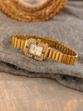 1 Piece of French Fashionable and Elegant Women's Quartz Watch with Mini Pearl Inlay, Palace Retro Bohemian Style, 30m Waterproof Women's Quartz Watch, Stainless Steel Strap, Comfortable and Durable, Suitable for Daily Wear,
