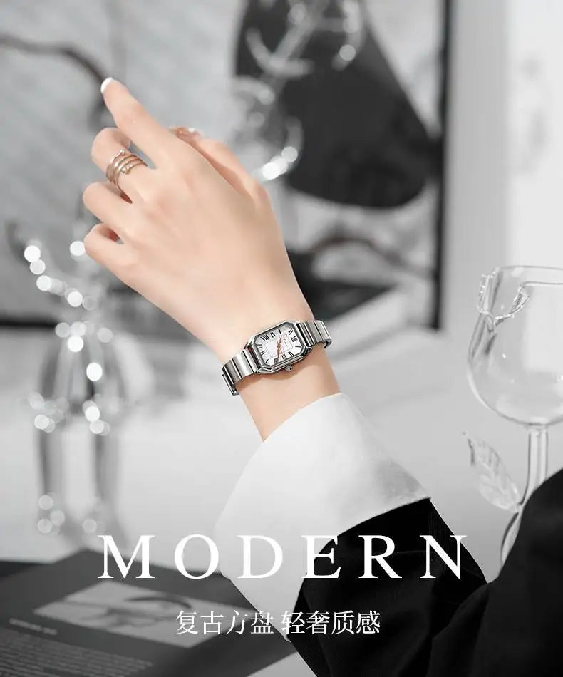 Luxury Women Quartz Watch Casual Fashion  Stainless Steel Strap Wristwatch Relojes Para Mujer Ladies Gifts