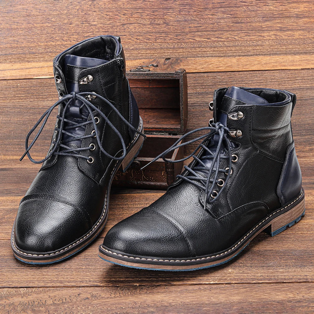 Retro Men Ankle Boots