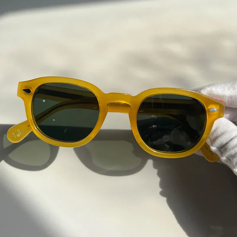 High Quality Sunglasses Man Johnny Depp Lemtosh Polarized Sun Glasses Woman Luxury Brand Vintage Acetate Frame With Original Box
