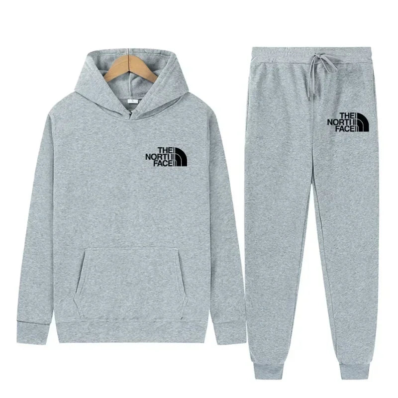 2025 Autumn-Winter Warmth-Resistant New Men's Sportswear - Sport Sweater, Hat-style Hooded Jogging Pants, Two-Piece Sport Set -