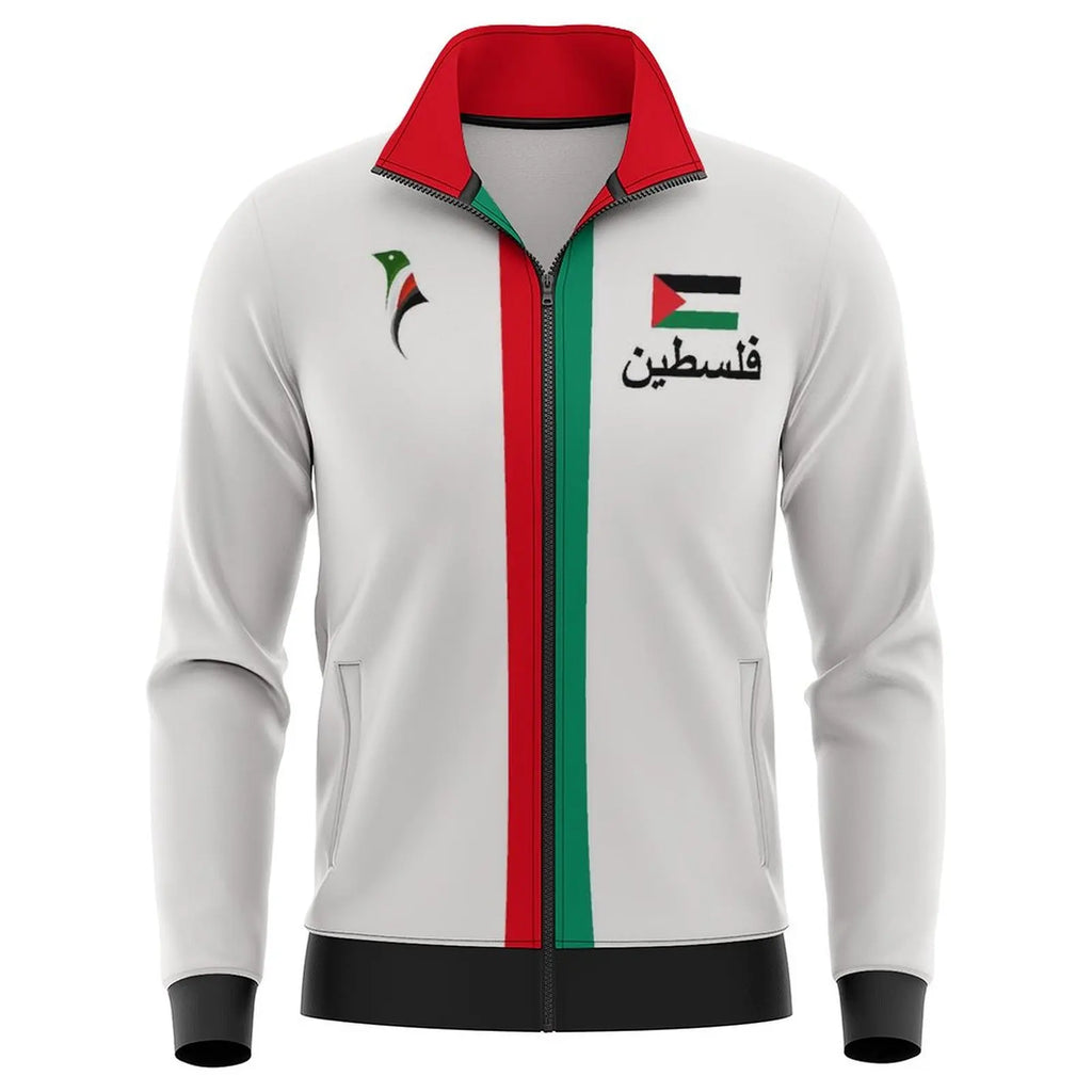 2025 New Palestine Football Zip Up Jacket Unisex Palestinian Jersey Jackets Kid's Outwear Gifts Wholesale Unisex Coat Tracksuit