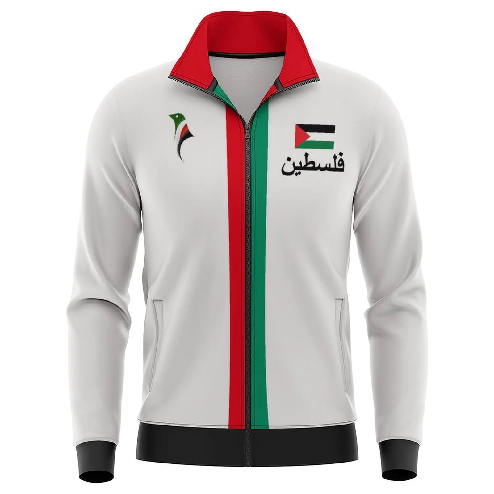 2025 New Palestine Football Zip Up Jacket Unisex Palestinian Jersey Jackets Kid's Outwear Gifts Wholesale Unisex Coat Tracksuit
