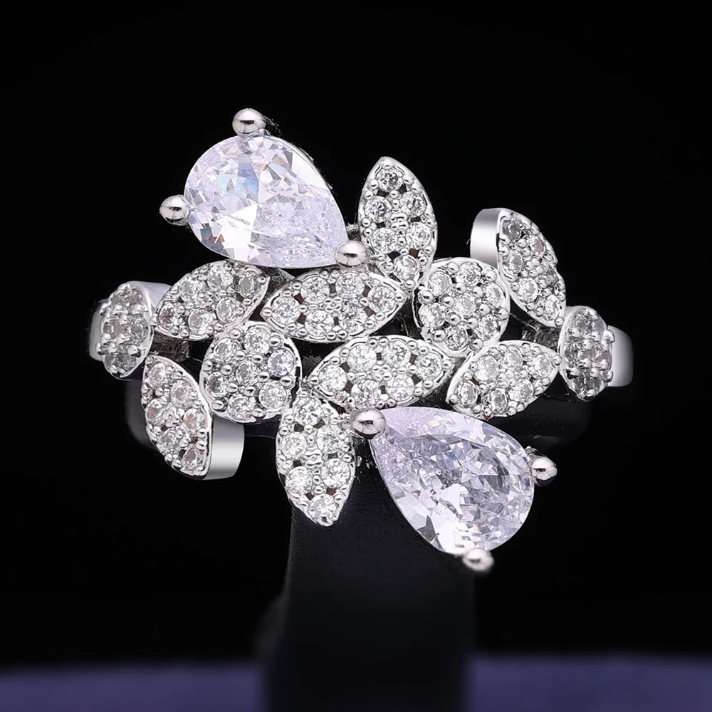 Famous Tassel Necklace Earrings Set Cubic Zircon Jewelry Set Dubai Bridal Jewelry Sets Wedding Party Gift Brides Accessories