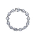 All Mozambique New Sunflower Moissanite Women's Bracelet 925 Sterling Silver Diamond Jewelry Moissanite Diamond Women's Bracelet