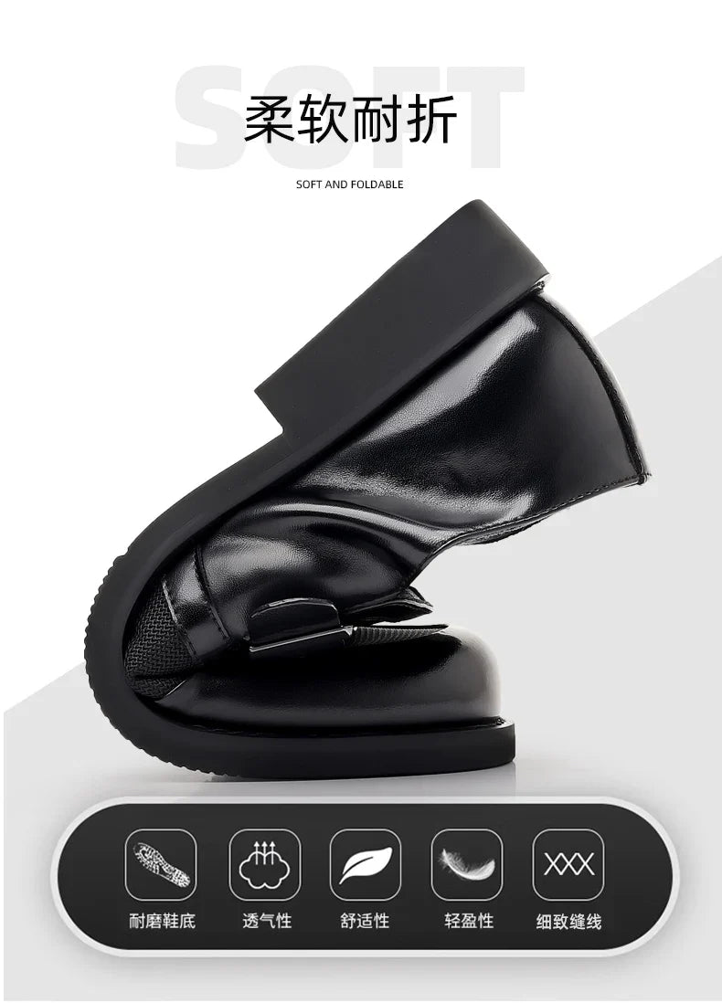Leisure Walk Male Loafers Outdoor Anti-slip Men's Driving Shoes Handmade Business Footwear Elegantes Slip on Flats Oxford Shoes