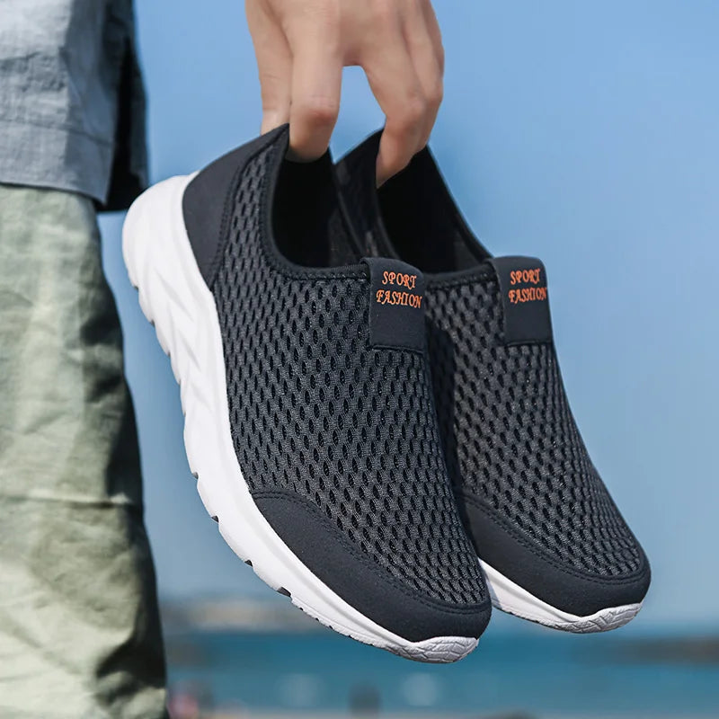 Men's Sneakers Breathable Mesh Men Casual Shoes Outdoor Non-Slip Big Size Loafers Walking Lightweight Male Tennis shoes