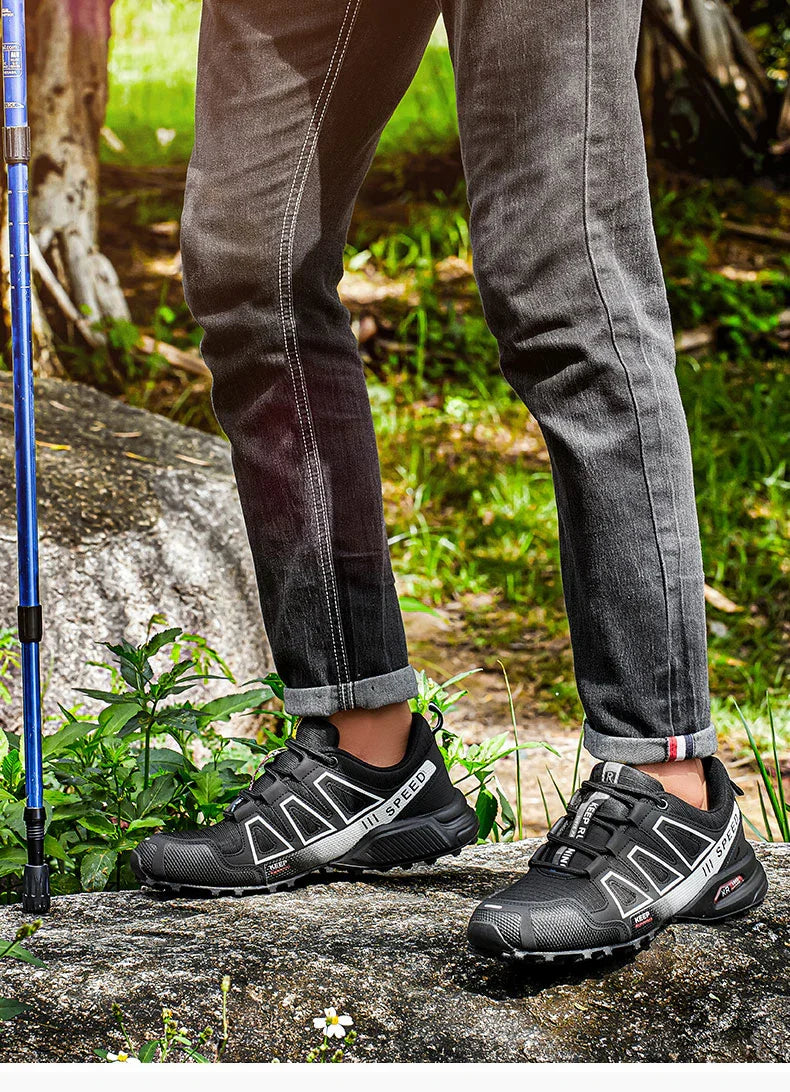Men's Waterproof Hiking Shoes, Outdoor Sports Shoes,Lace-up Hiking Shoes, Women's Hiking Shoes, Non-slip Tactical Hunting Shoes