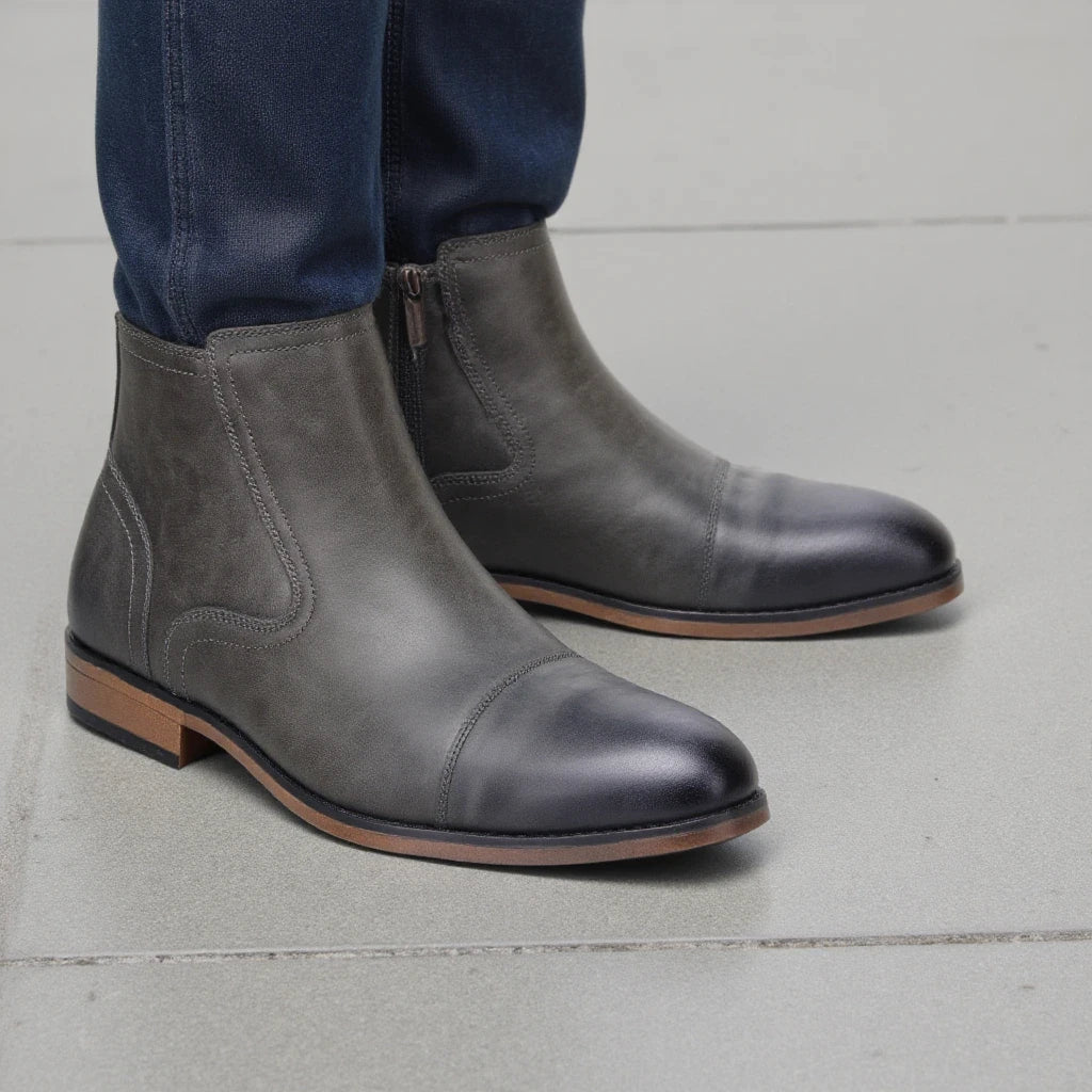 Boots Men Comfortable Fashion 2025 Brand Boots Leather