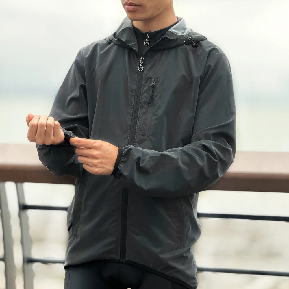 Reflective Cycling Jacket Winter Autumn Bicycle Windbreaker Bike Soft Windproof Waterproof Motorbike Jacket Men Coat