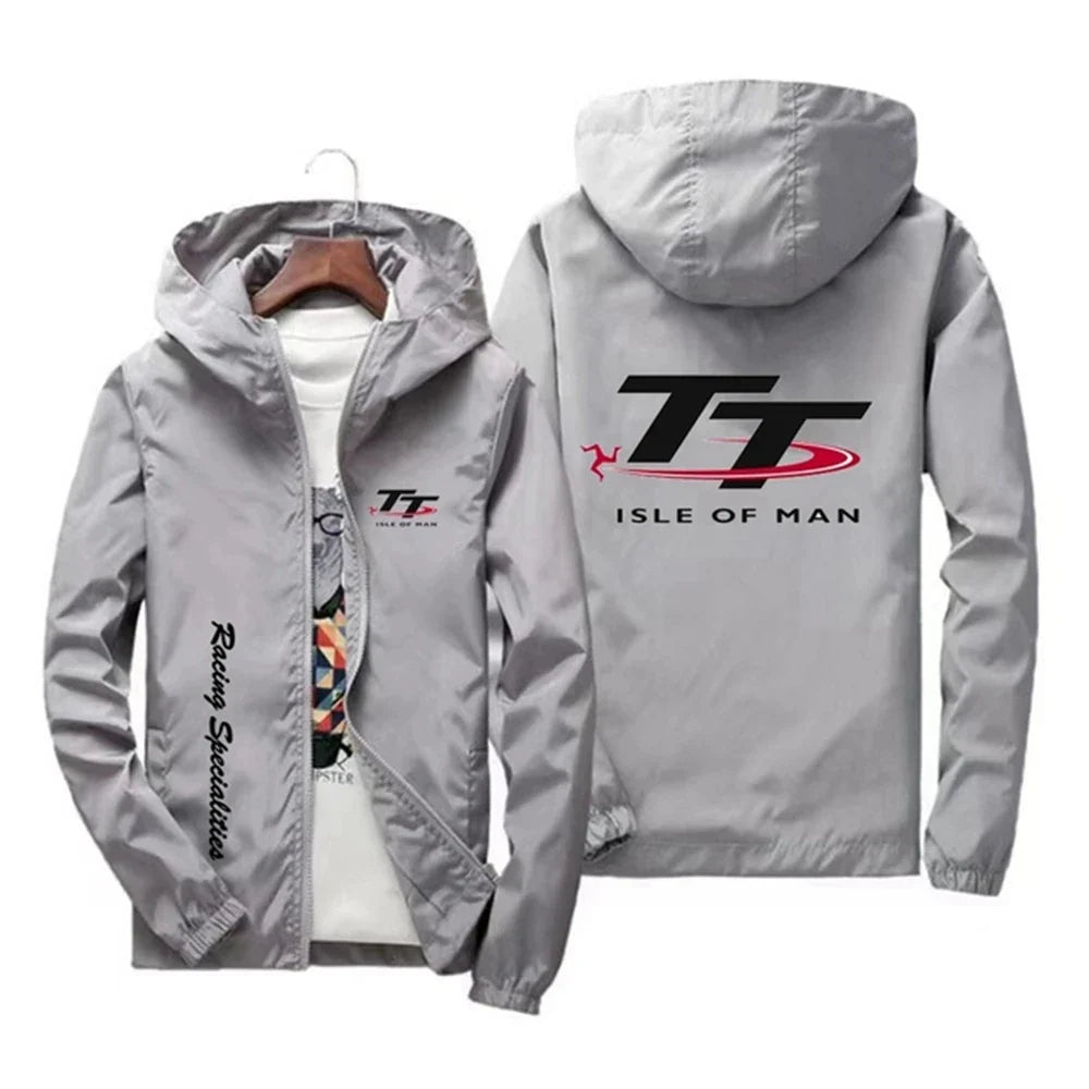 Men's Spring and Autumn Windproof Zipper Hooded Irish TT Outdoor Sports Quick drying Skincare Tower Fishing Jacket 2024 Edition